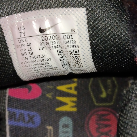 Nike Air MAX PLUS SE Evolution of icon  pre-owned  very  very used size 7y - Picture 5 of 7